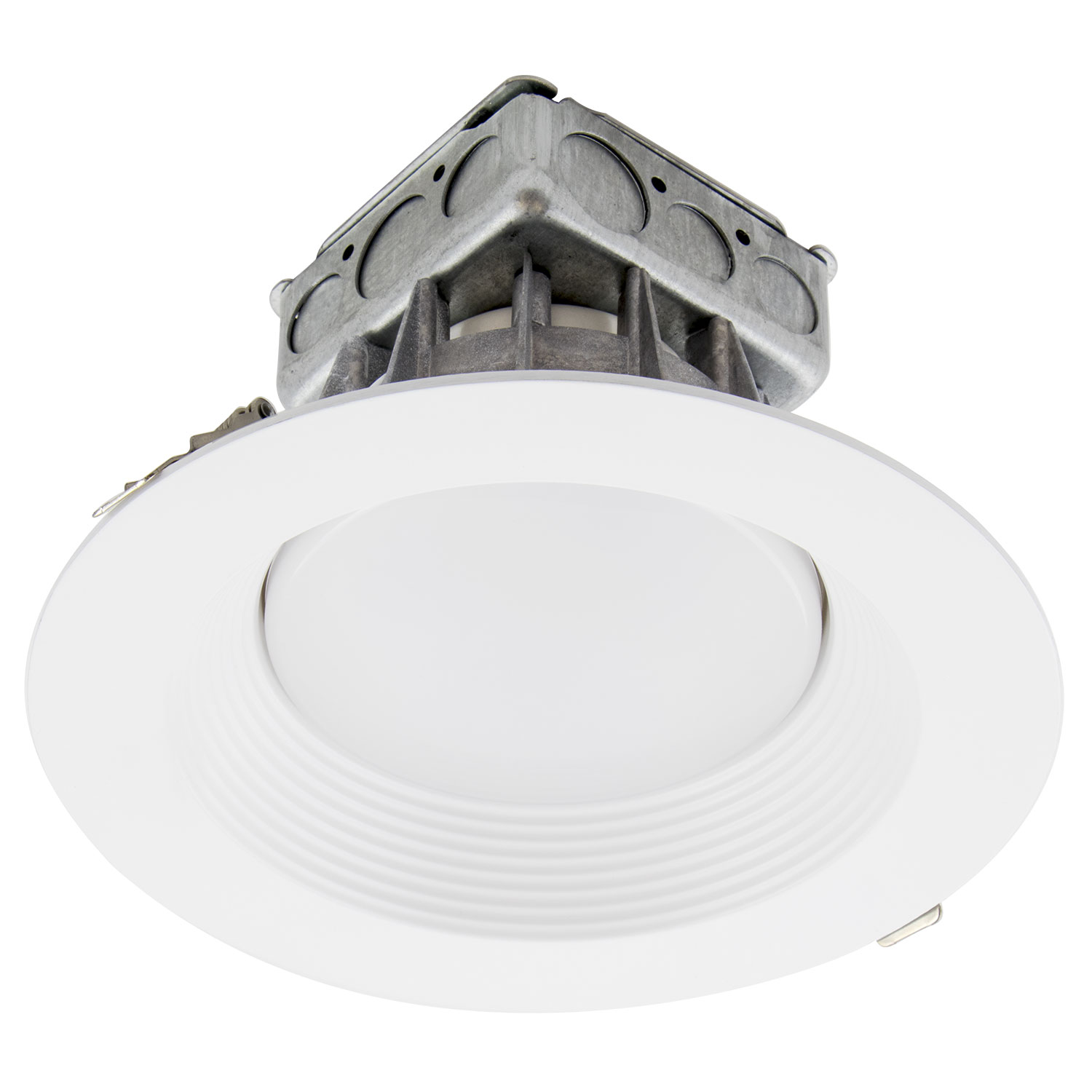 8" Round Commercial Can, 25 Watt, 1800 LM, 5000 Kelvin, >90 CRI, 120-277 VAC, 1-10v Dimmable